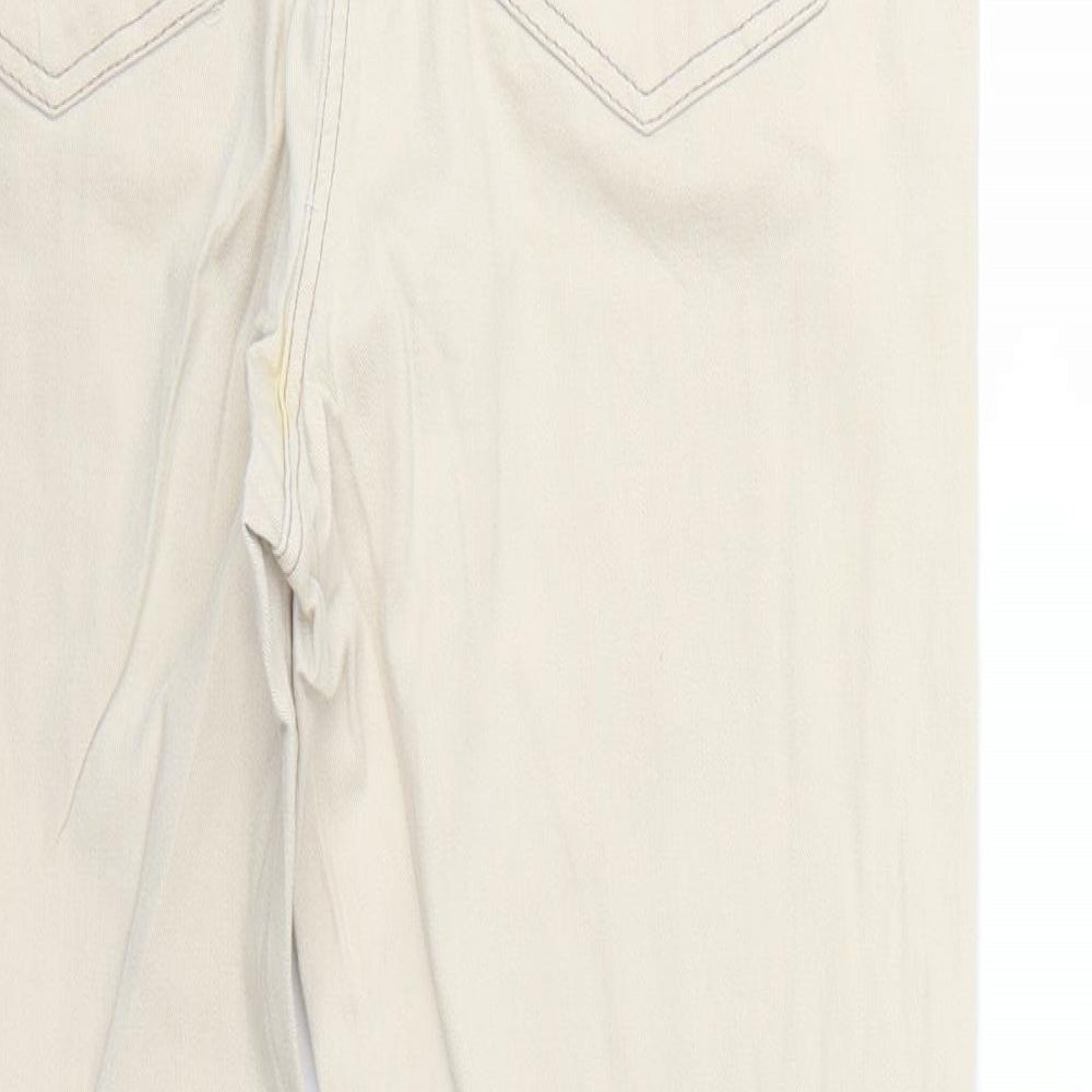 being casual Womens Beige Cropped Jeans Size 12 L30 in