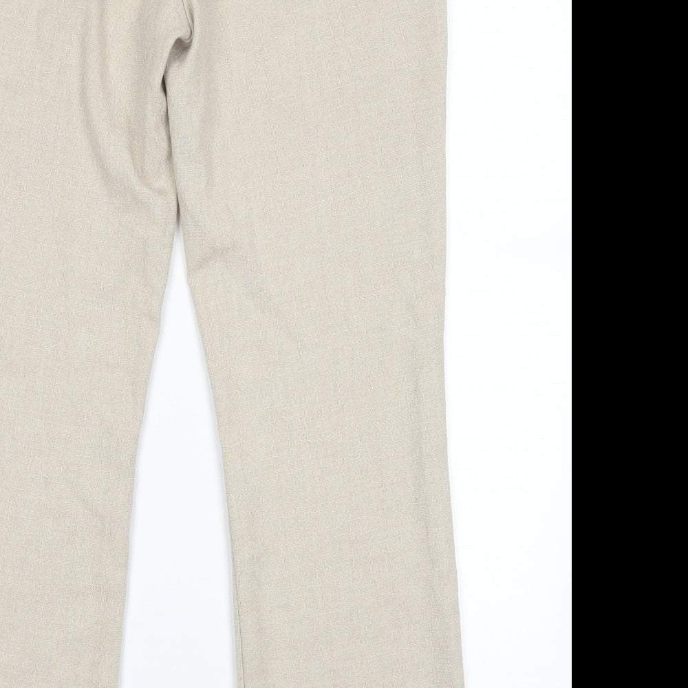 VINCI Womens Beige Trousers Size 14 L28 in