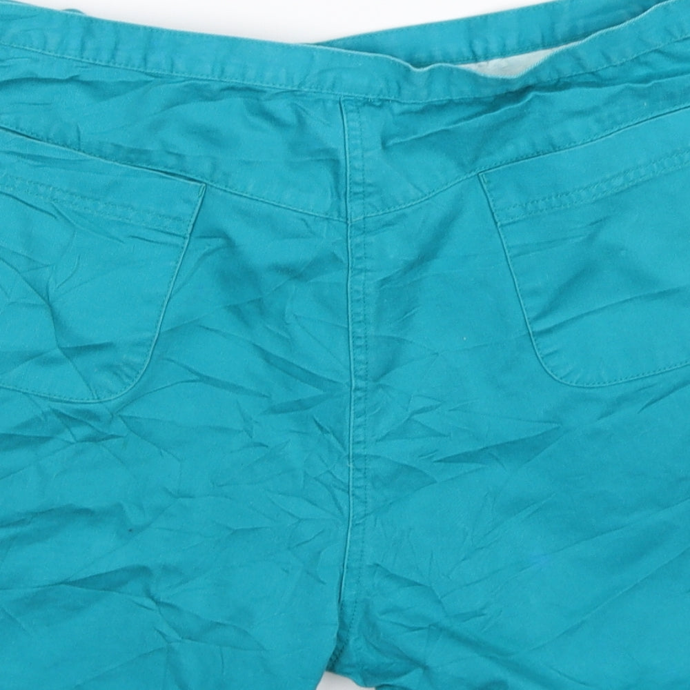 TESCO Womens Blue Denim Cut-Off Shorts Size 20