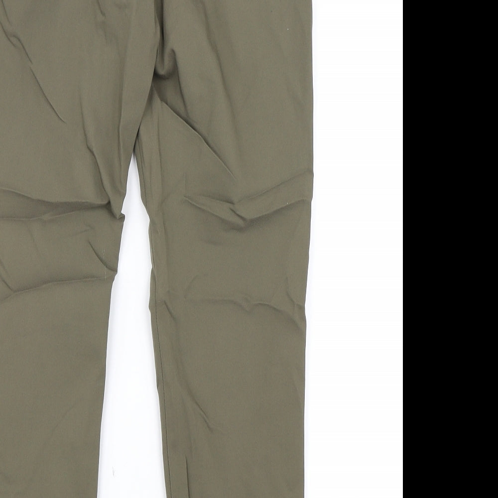 H&M Womens Green Trousers Size 10 L25 in