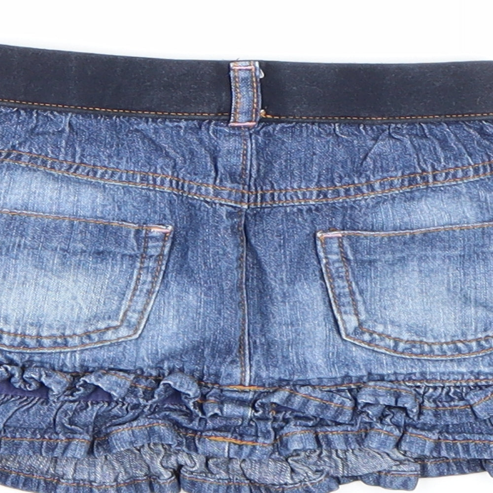 George Girls Blue Denim A-Line Skirt Size 2-3 Years