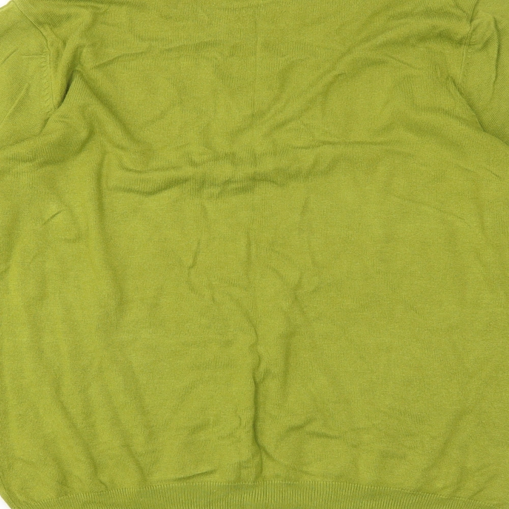 BM Womens Green Pullover Jumper Size M