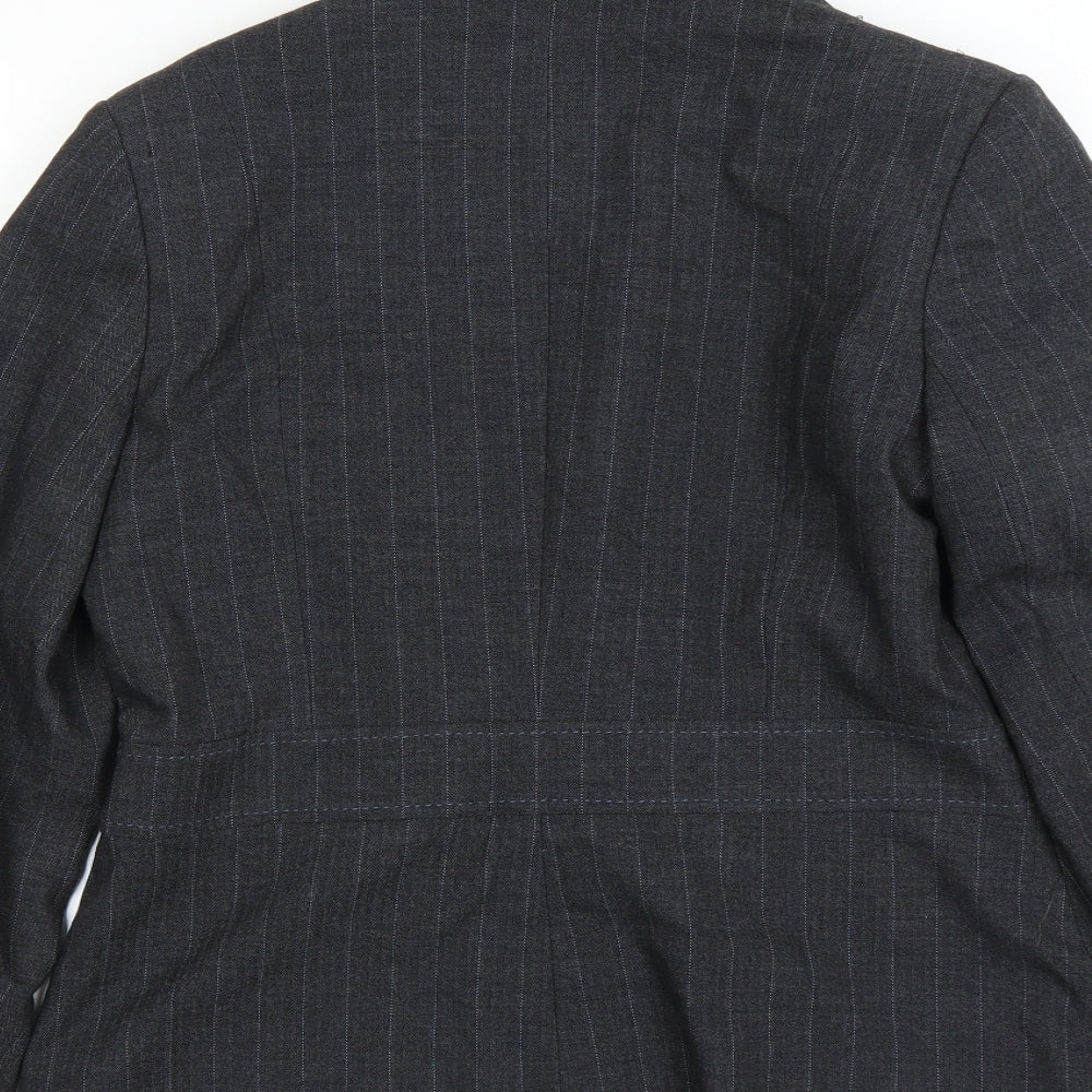 Autonomy Womens Grey Striped Jacket Suit Jacket Size 14