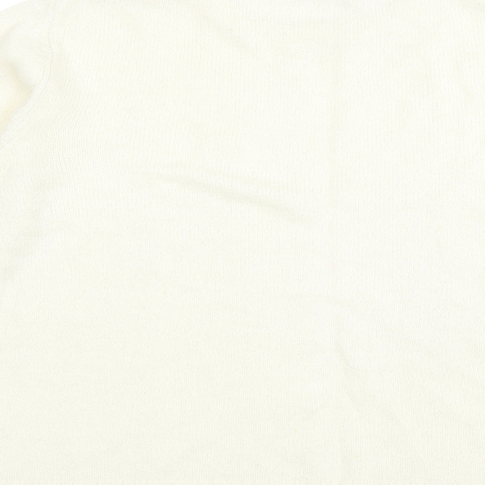 BM Womens Ivory Pullover Jumper Size M