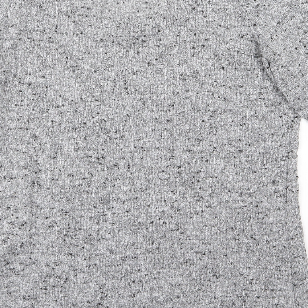 New Look Womens Grey Knit Pullover Jumper Size 12