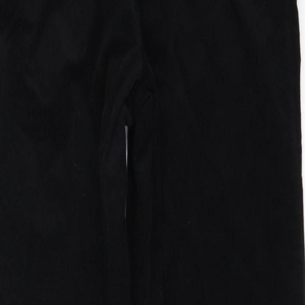 Preworn Womens Black Trousers Size 28 in L24 in