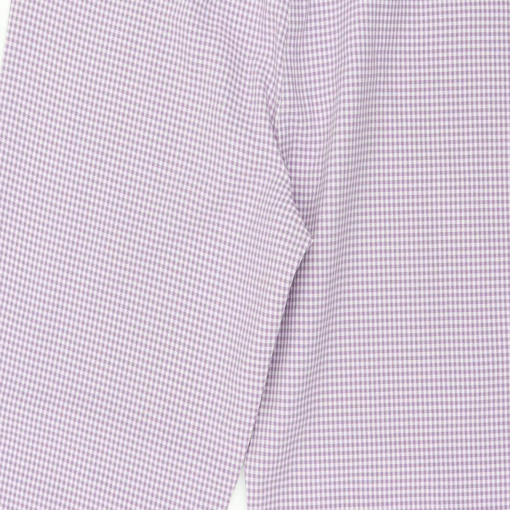 Odessa Womens Purple Check Rain Trousers Trousers Size 16 L26 in