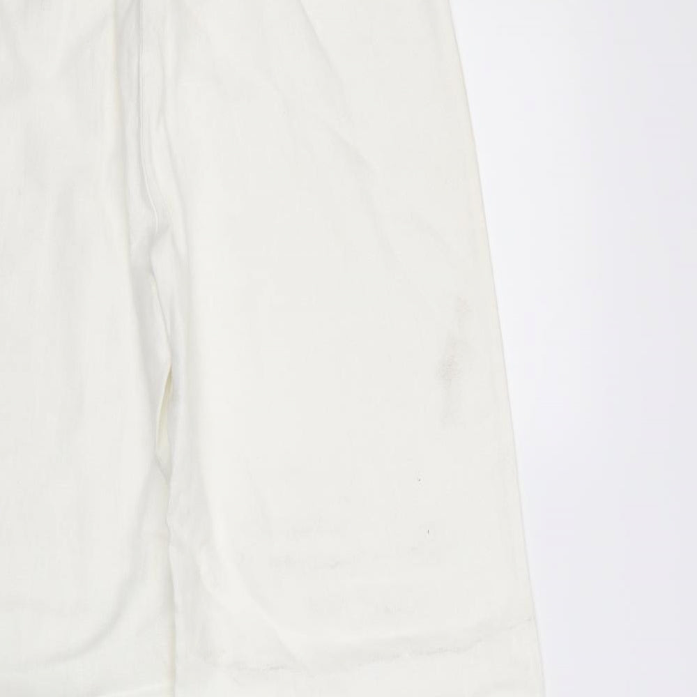 Per Una Womens White Trousers Size 12 L30 in