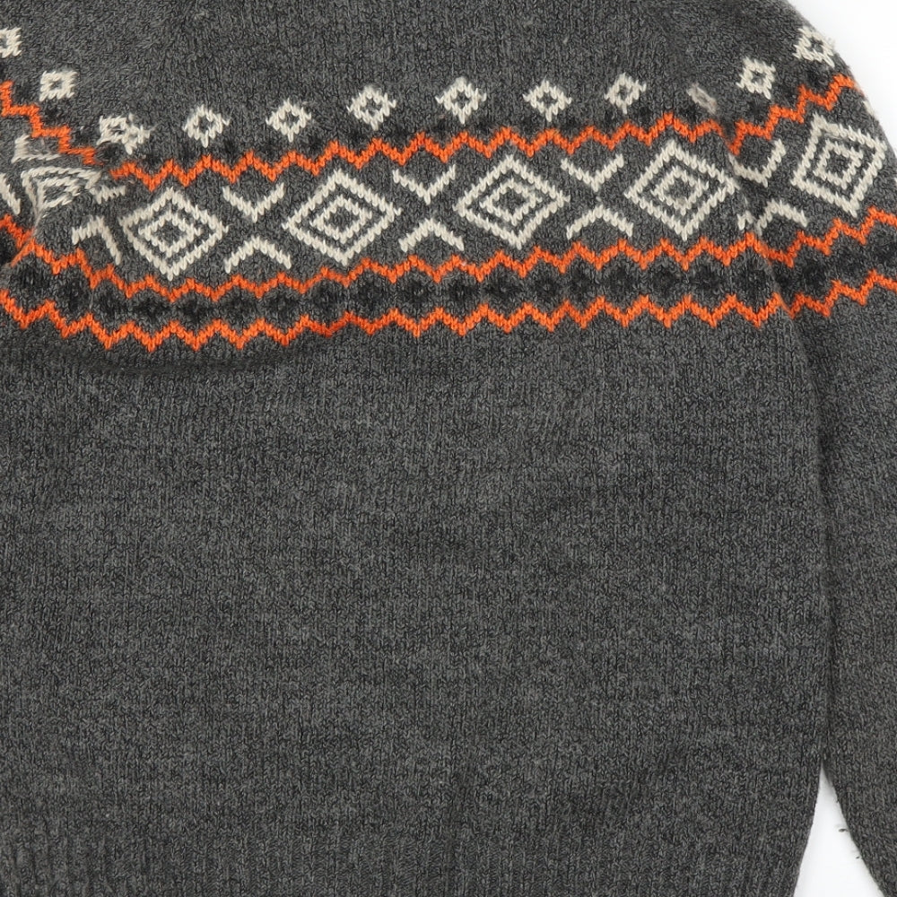 Suoerdry Mens Grey Pullover Jumper Size L