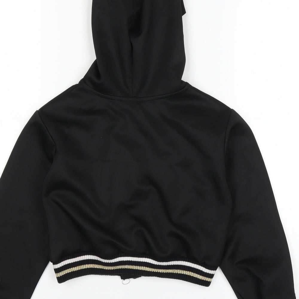 Active Girls Black Jacket Size 7-8 Years