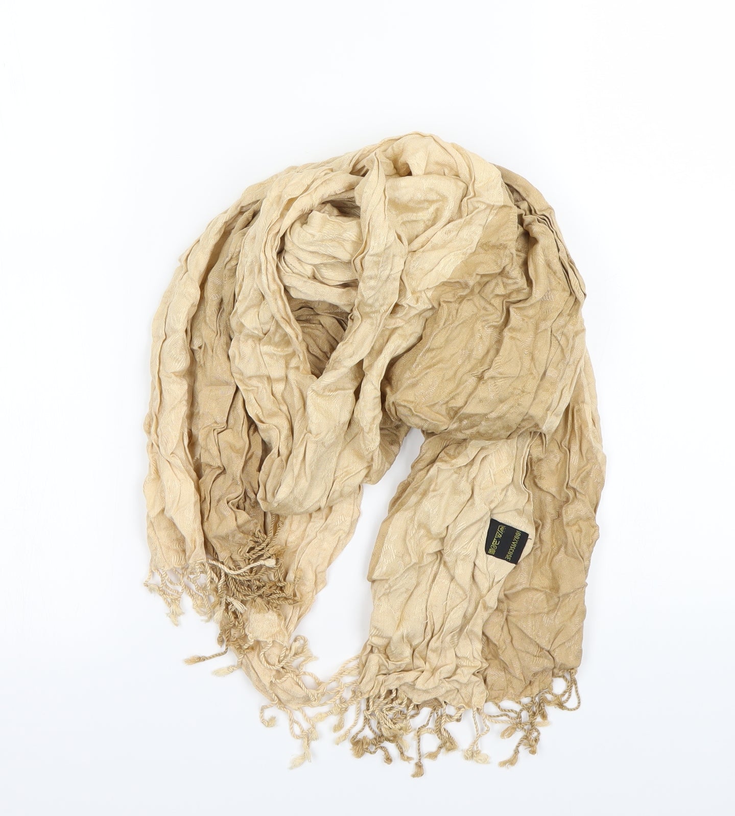 Preworn Womens Gold Scarf