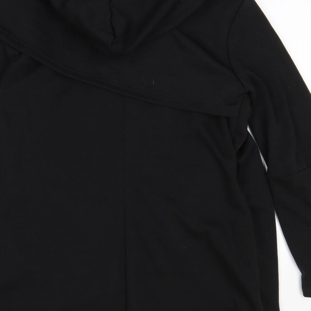 Preworn Womens Black Pullover Hoodie Size 2XL