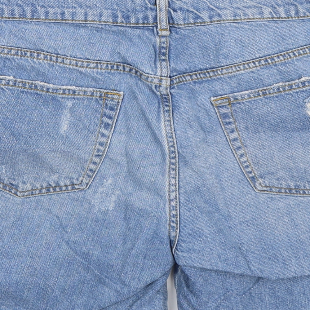 zars Mens Blue Denim Cargo Shorts Size 32 - self confidence