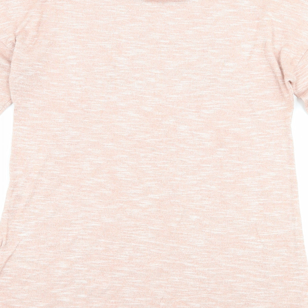 Papaya Womens Pink Basic T-Shirt Size 8 - slogan
