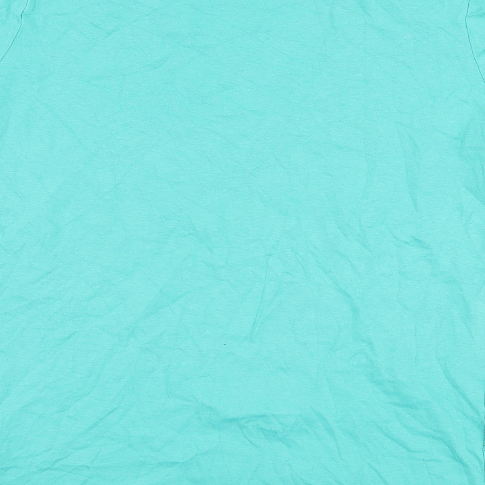 Marks and Spencer Boys Green Basic T-Shirt Size 13-14 Years - Tiger