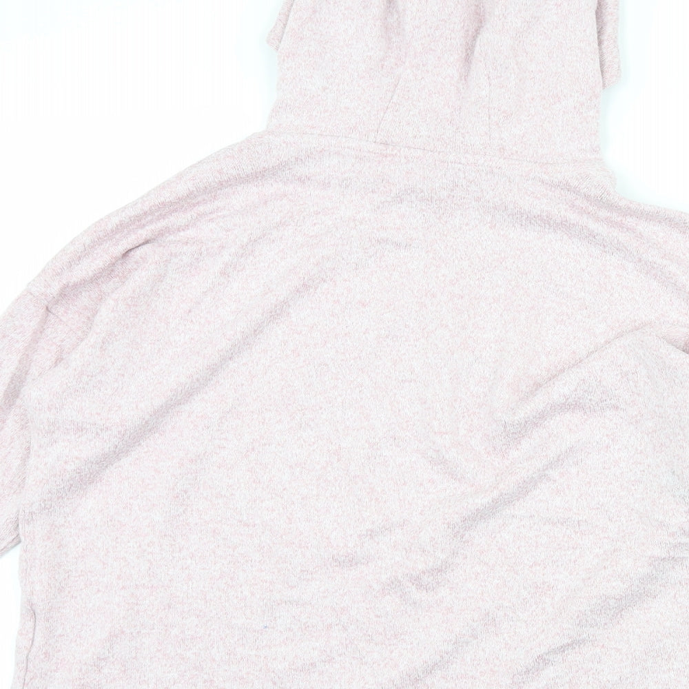 Marks and Spencer Girls Pink Pullover Hoodie Size 11-12 Years