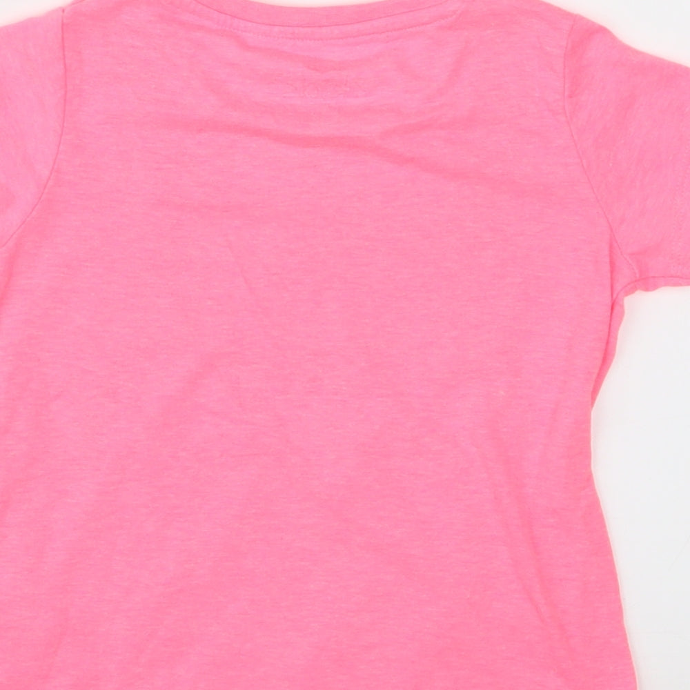 Pep & Co Girls Pink Jersey Basic T-Shirt Size 3-4 Years - Camera