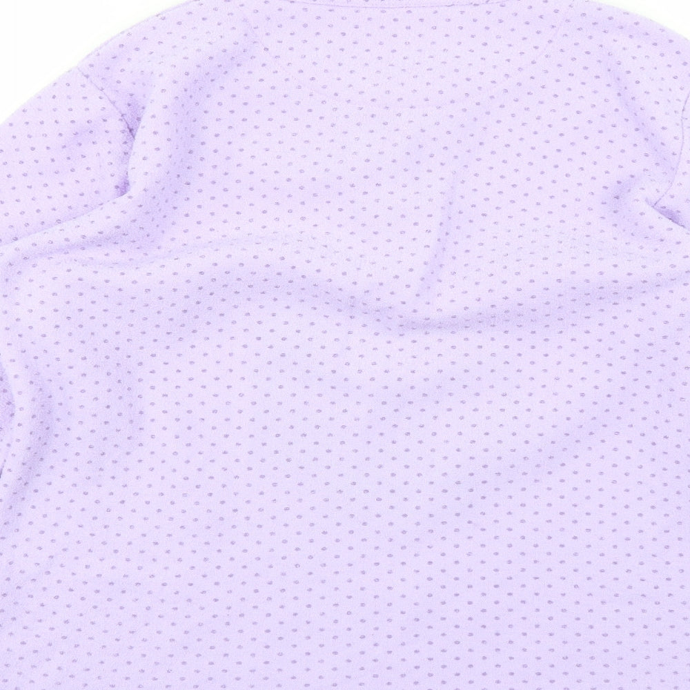 pijamaluna Womens Purple Solid Top Pyjama Top Size M