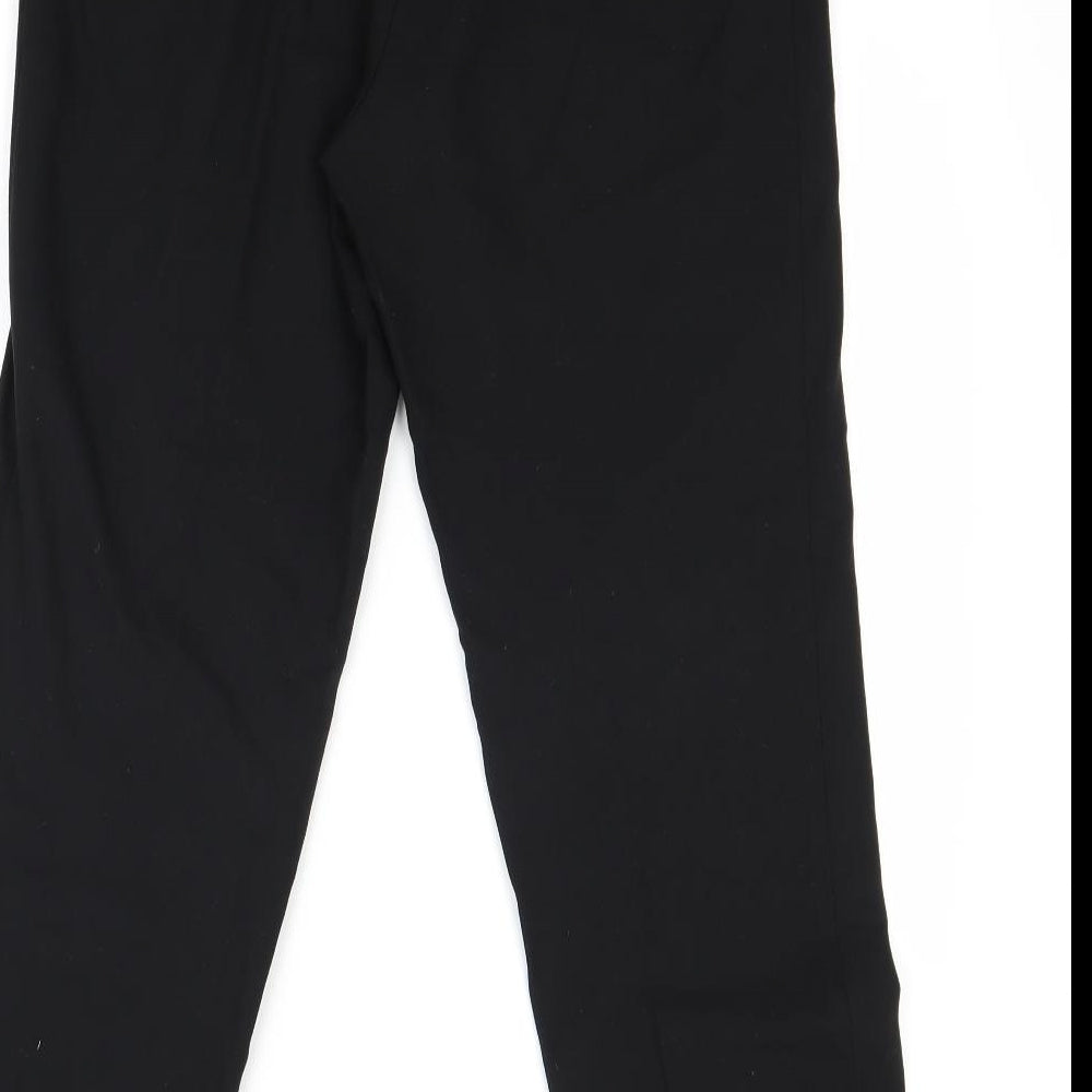 Marks and Spencer Womens Black Trousers Size 10 L28 in