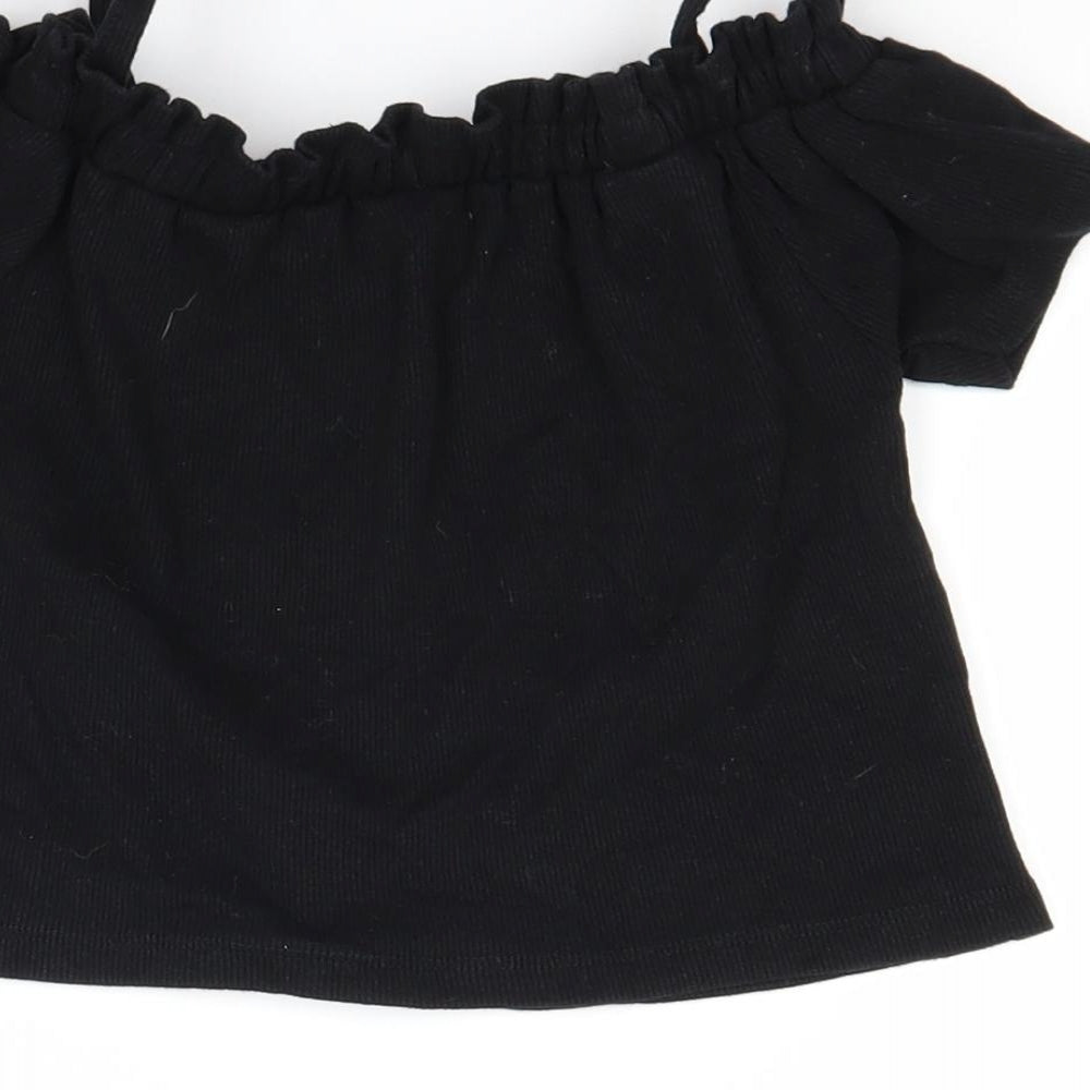 Primark Girls Black Pullover Jumper Size 7-8 Years