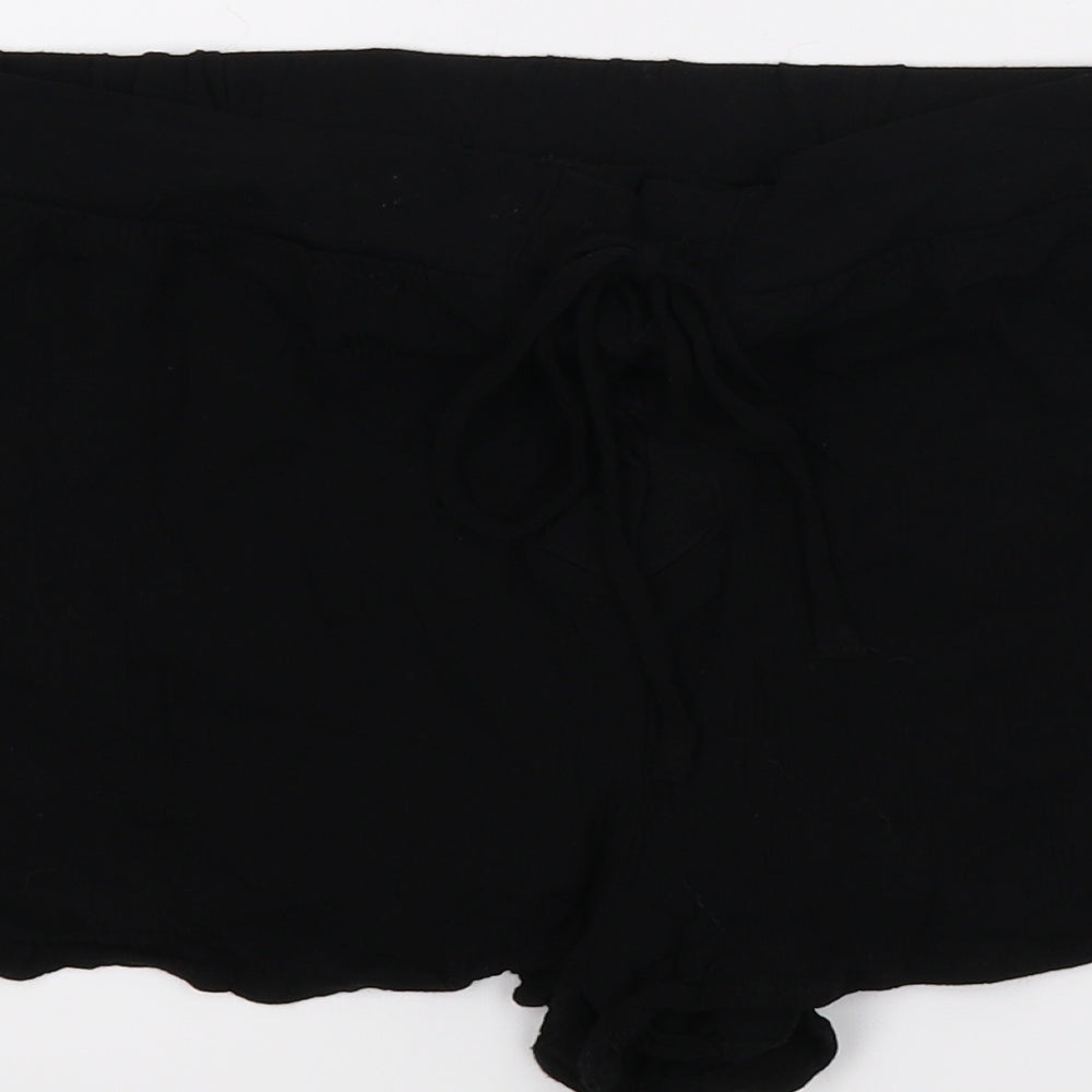FOREVR 21 Womens Black Paperbag Shorts Size M