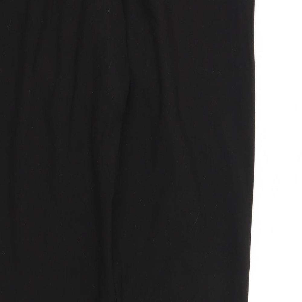 trutex Womens Black Paisley Trousers Size 30 in L31 in