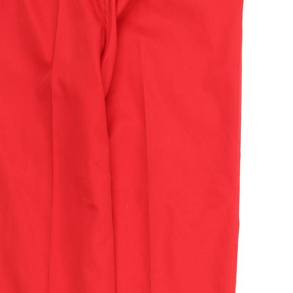 Dunlop Womens Red Trousers Size 32 in L30 in