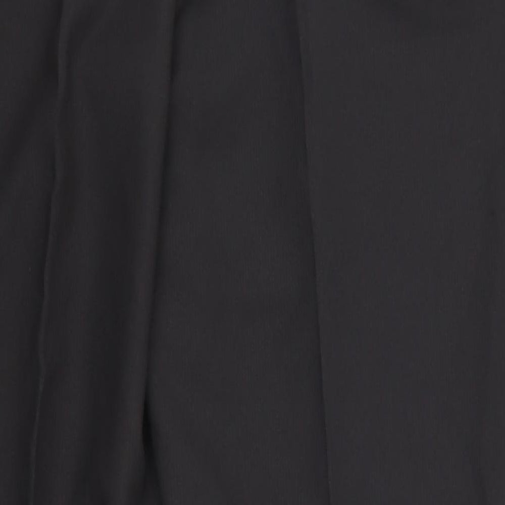 Papaya Womens Black Trousers Size 12 L27 in