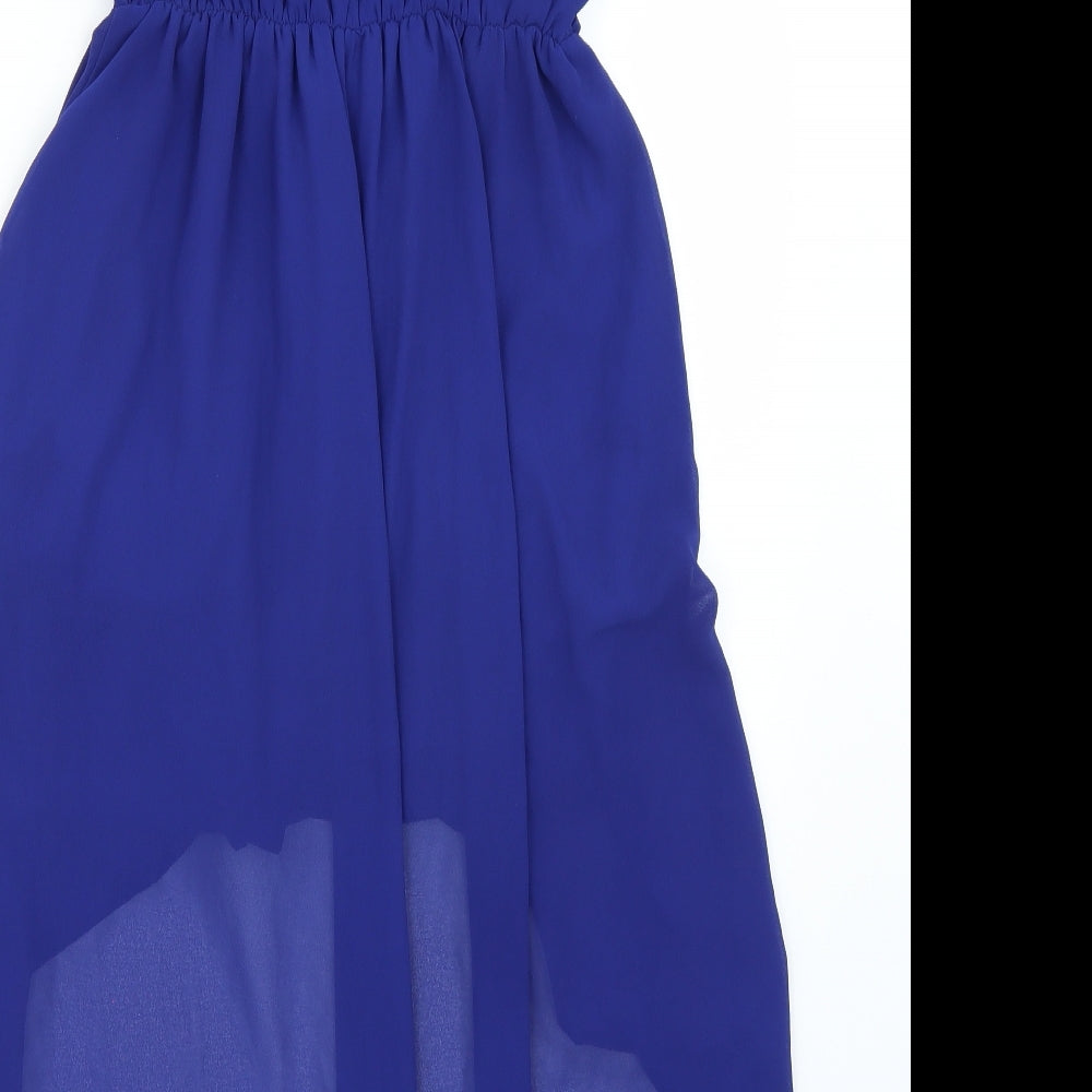 FOREVER 21 Womens Blue A-Line Size S