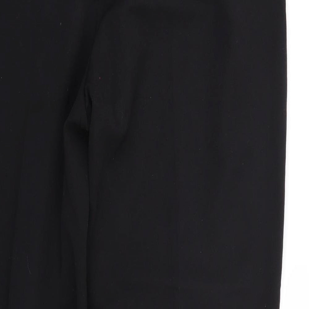 Marks and Spencer Womens Black Trousers Size 12 L28 in