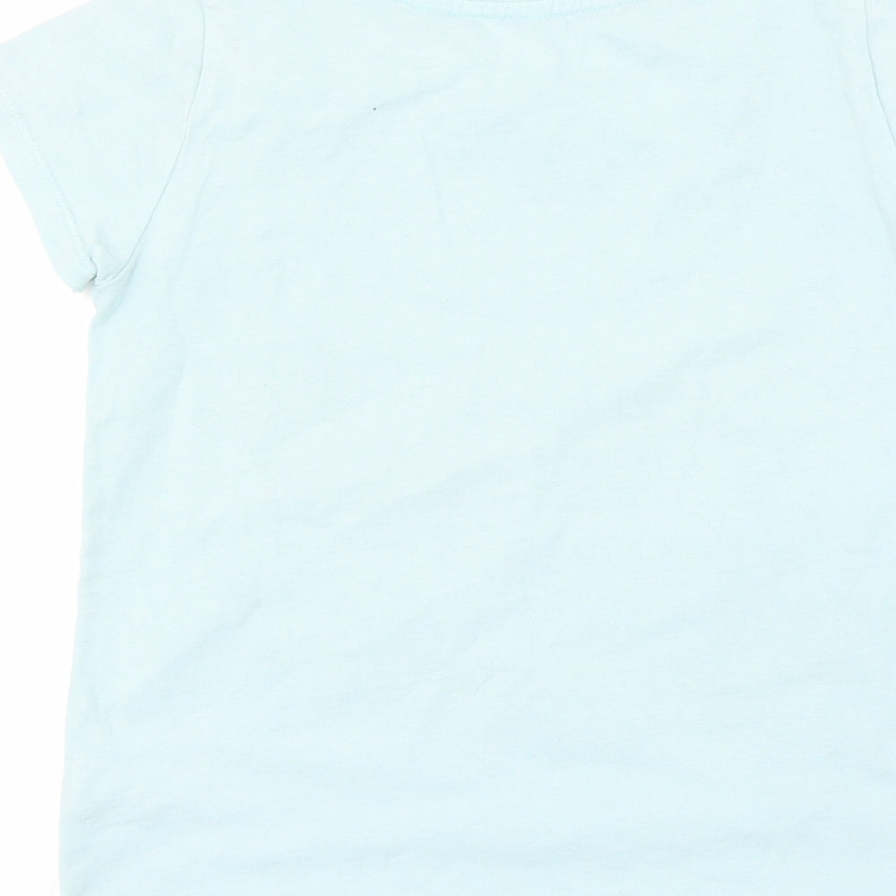 Nutmeg Girls Blue Basic T-Shirt Size 8-9 Years