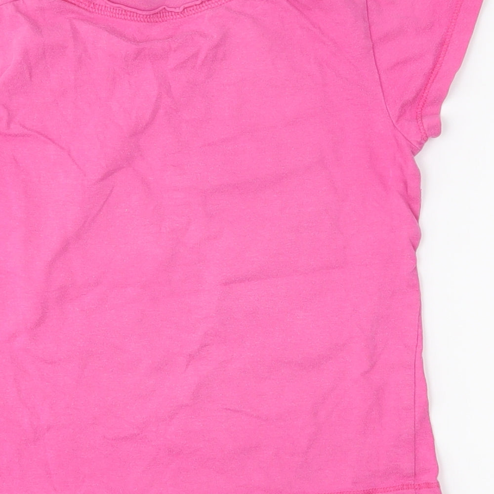 St Bernard Girls Pink Basic T-Shirt Size 5 Years