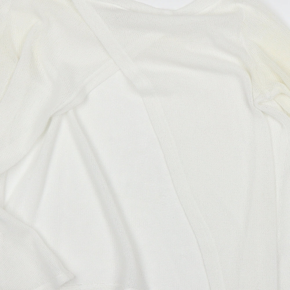 River Island Womens White Basic T-Shirt Size 6