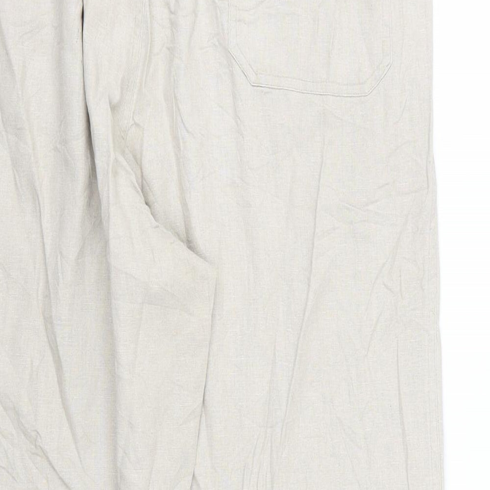 Tonger Womens Beige Trousers Size 36 L27 in