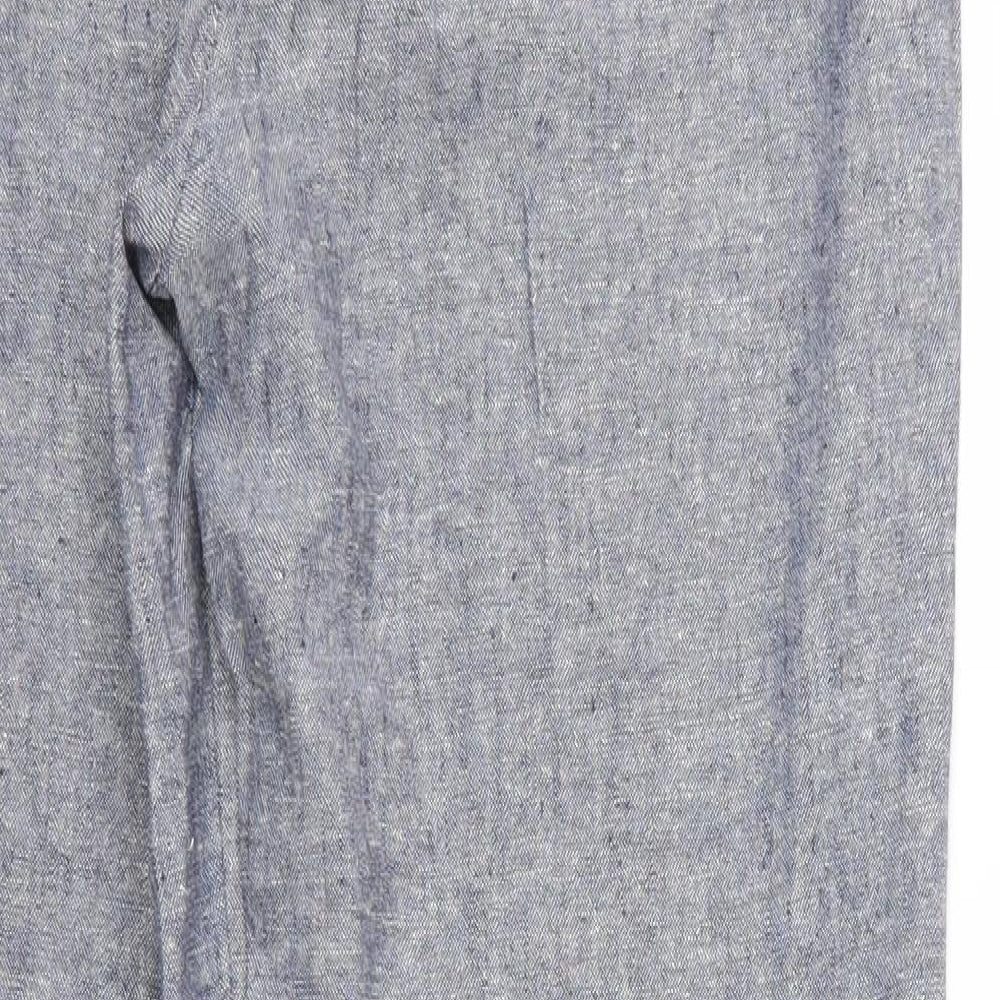 Damart Womens Blue Trousers Size 14 L29 in