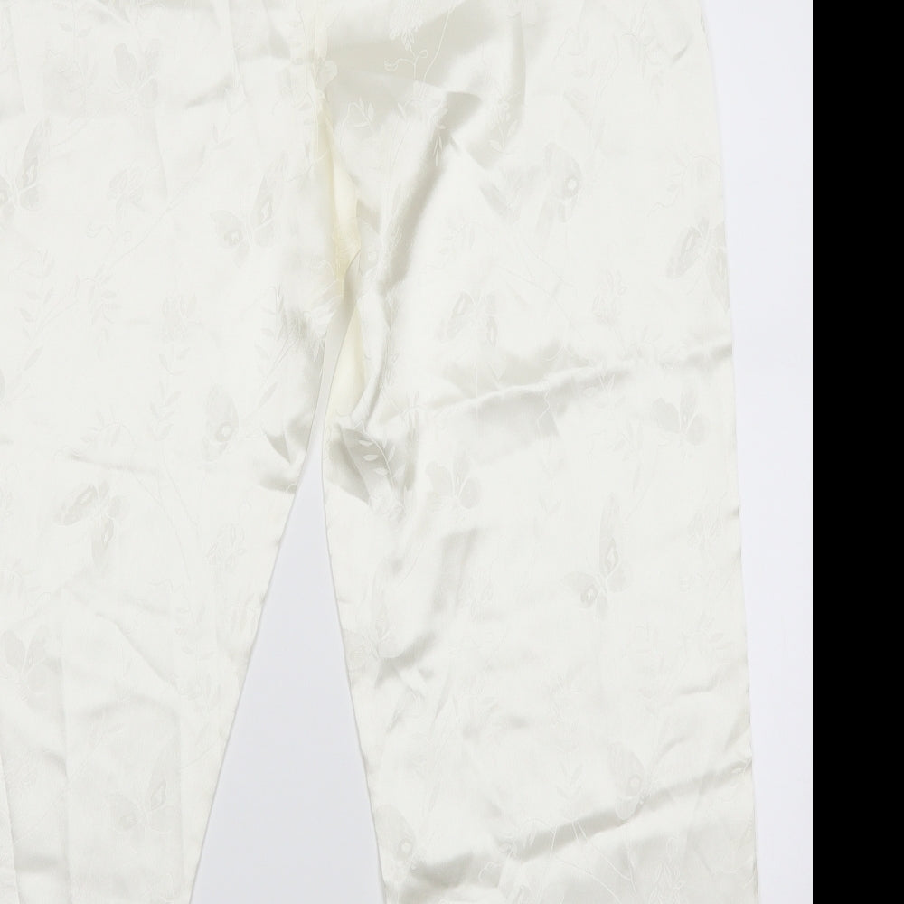 Preworn Womens Ivory Jogger Trousers Size 25 in L27 in