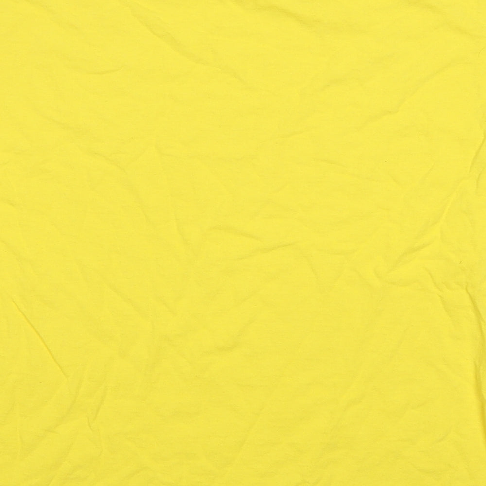 Fruit of the Loom Girls Yellow Basic T-Shirt Size 12-13 Years
