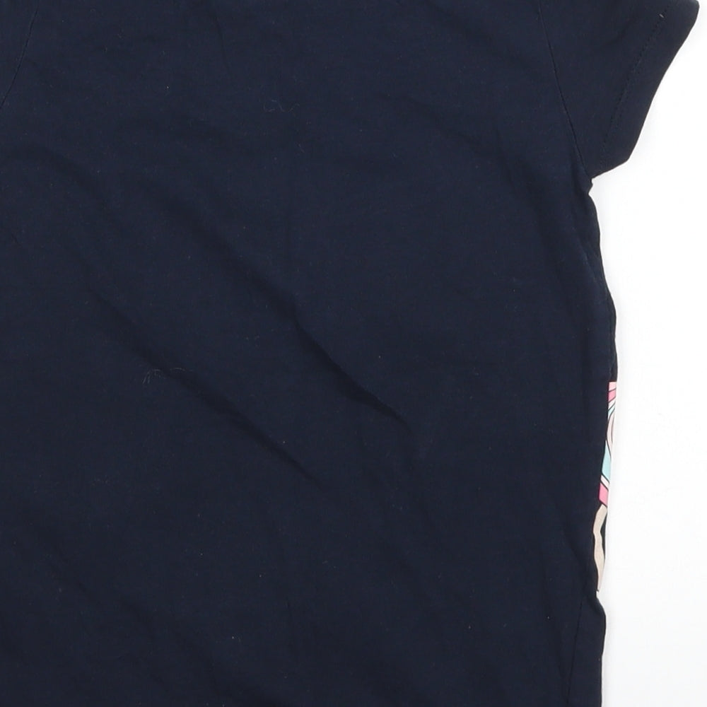 H&M Girls Blue Basic T-Shirt Size 8 Years