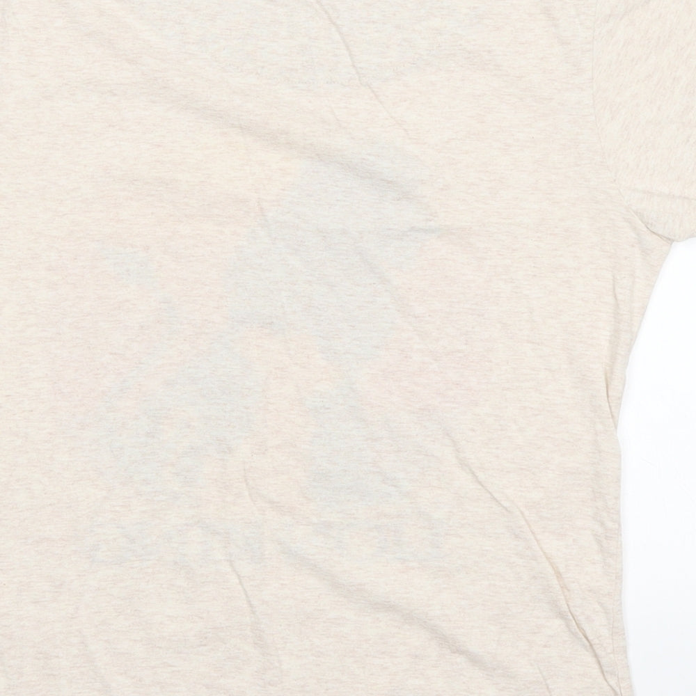 love to lounge Womens Beige Basic T-Shirt Size S