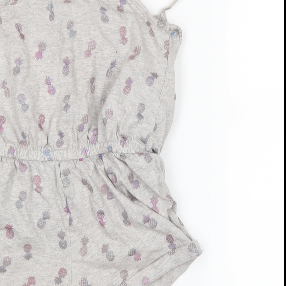 F&F Girls Grey Bodysuit One-Piece Size 2-3 Years