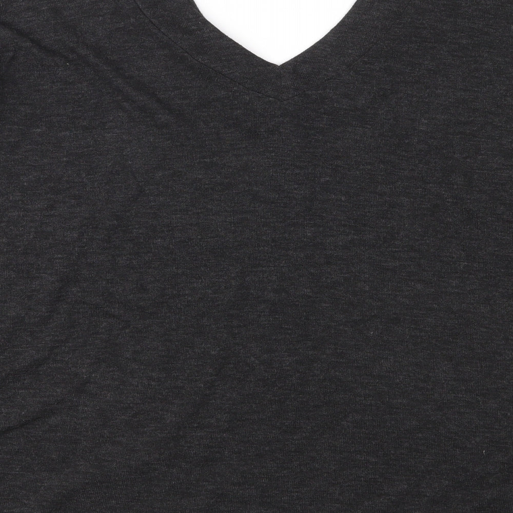 Atmosphere Womens Grey Jersey Basic Blouse Size 6