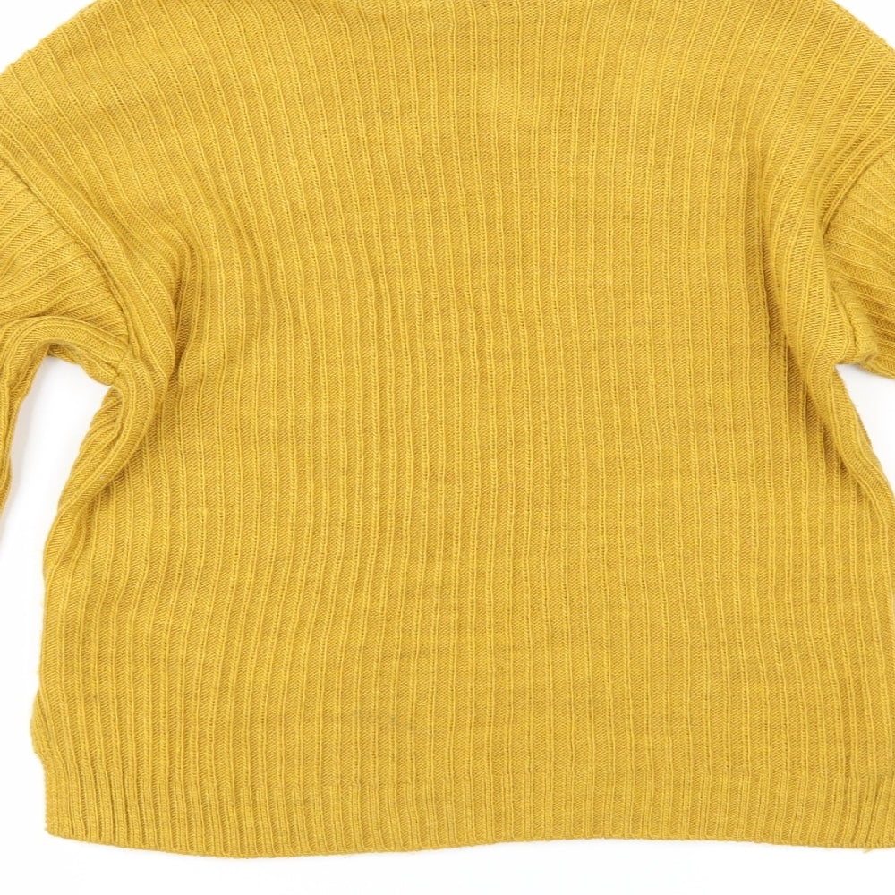 Primark Womens Yellow Pullover Jumper Size 6