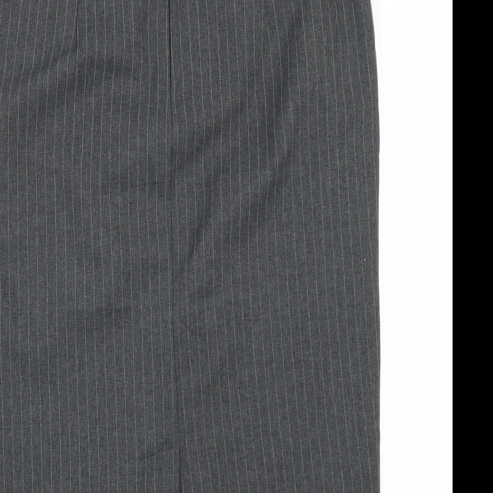 BHS Womens Grey A-Line Skirt Size 10