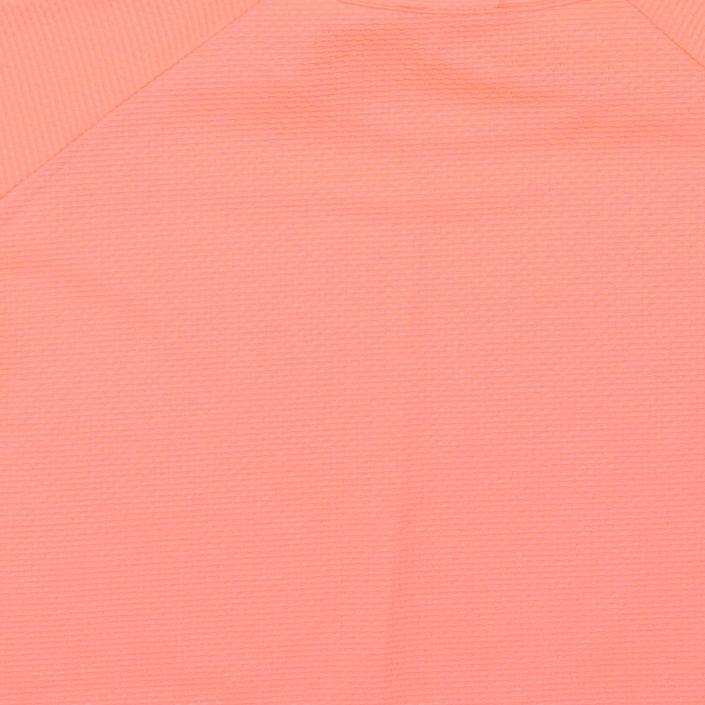 Candy Couture Girls Pink Basic Blouse Size 12-13 Years - Neon, necklace attached