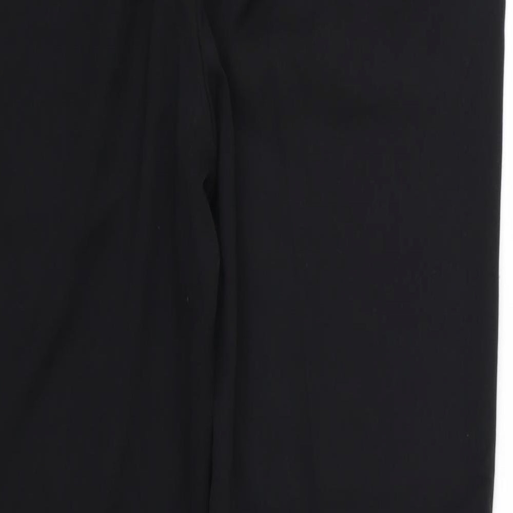 TU Womens Black Rayon Trousers Size 14 L28 in