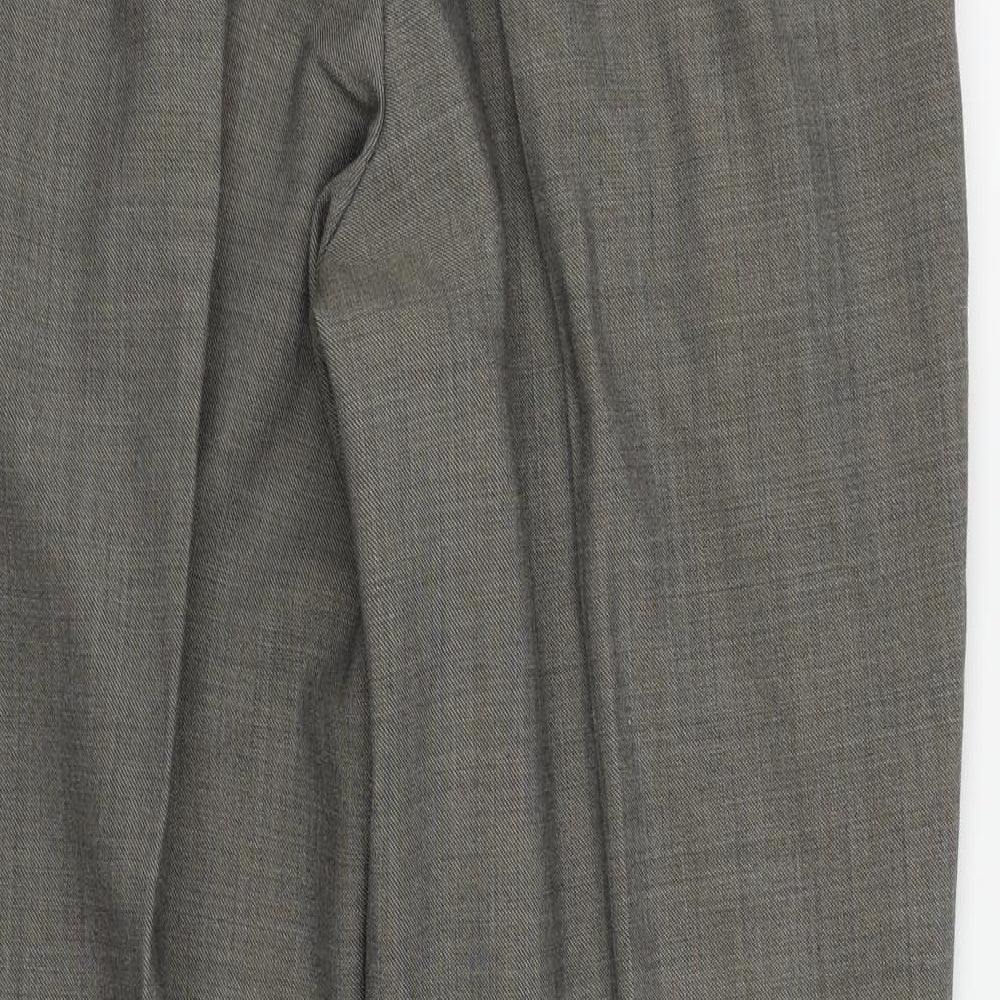 M&S Womens Grey Dress Pants Trousers Size 32 in L31 in