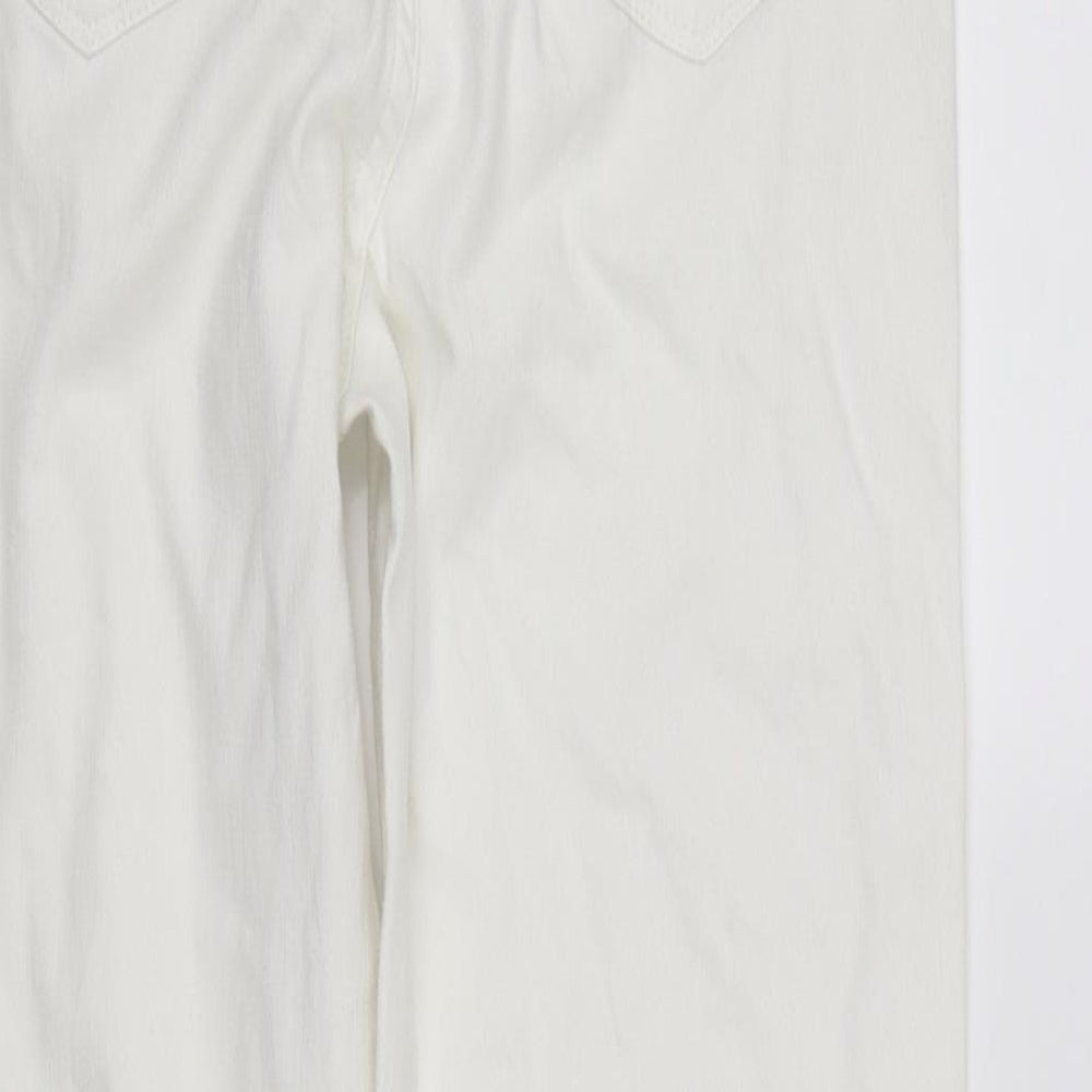 Artigiano Womens White Straight Jeans Size M L30 in