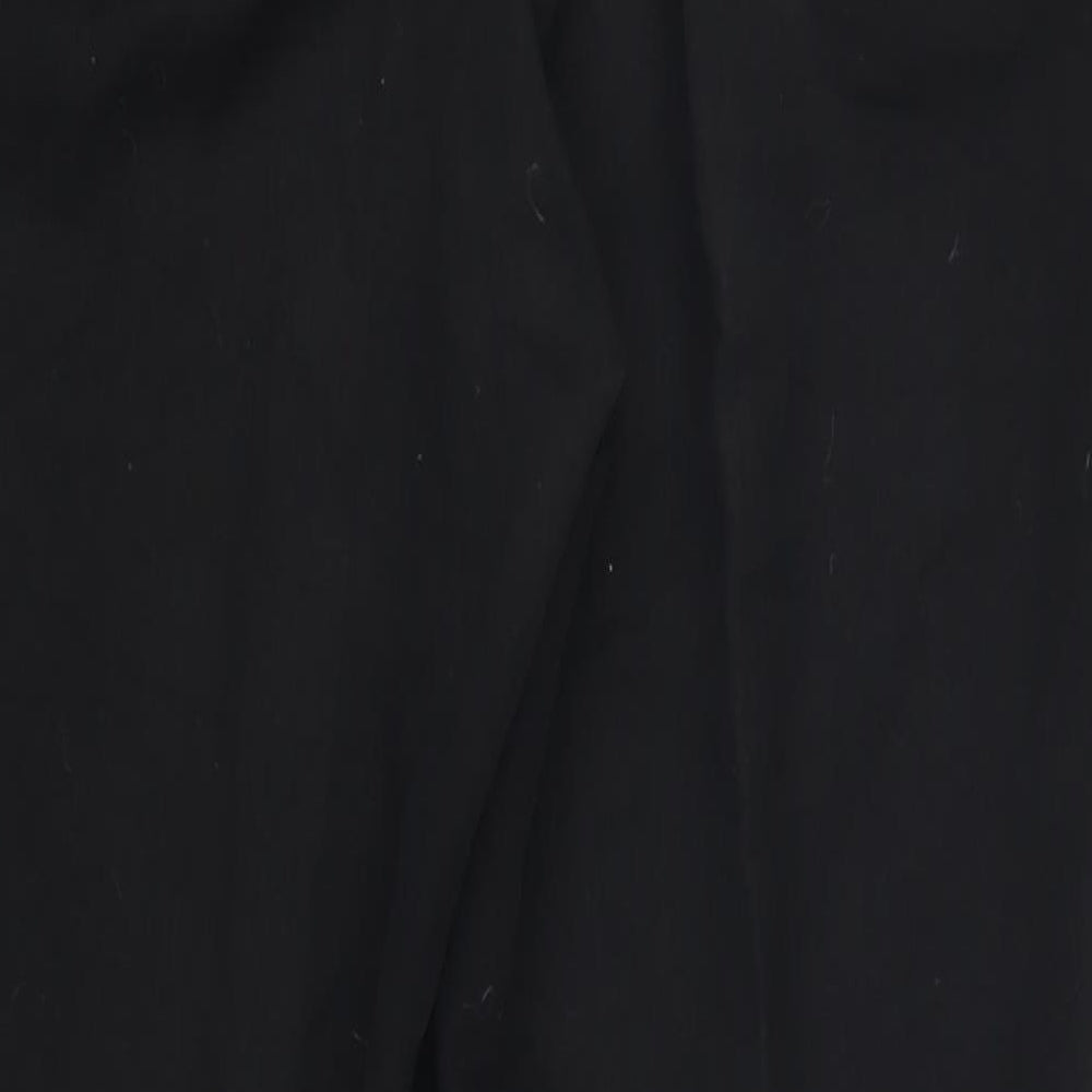 Papaya Womens Black Trousers Size 12 L28 in