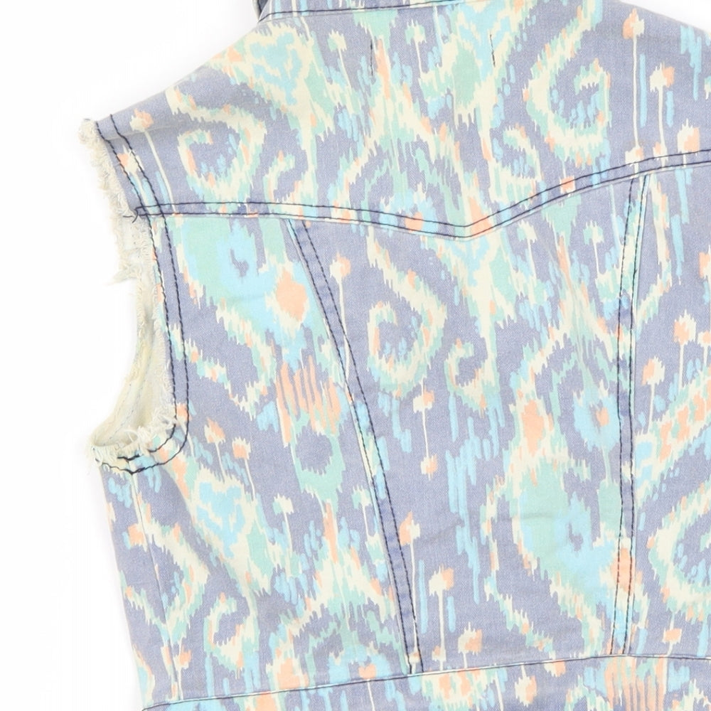 New Look Womens Multicoloured Camouflage Jacket Coat Size 8