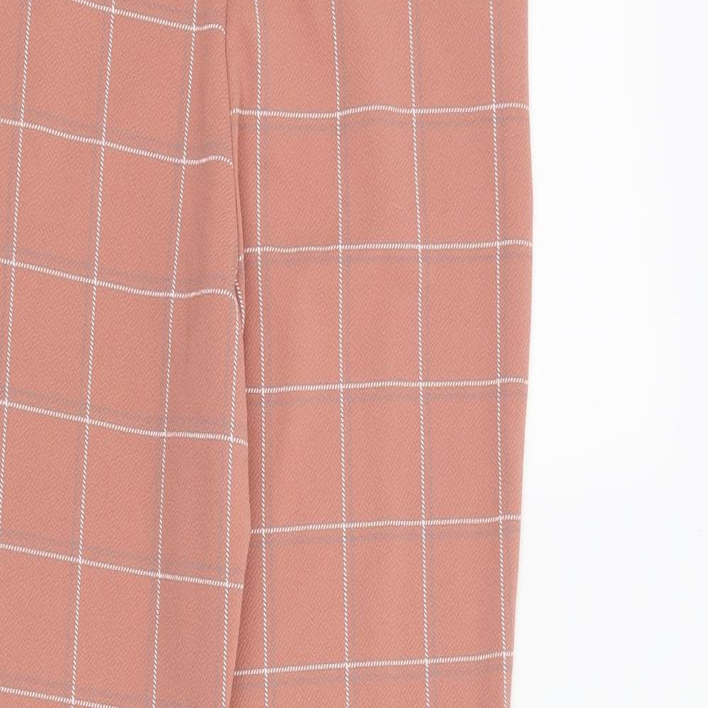 PRETTYLITTLETHING Womens Pink Trousers Size 10 L26 in